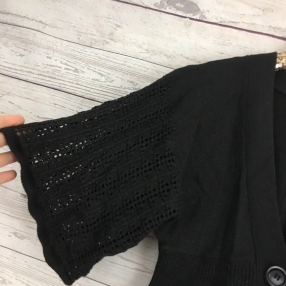 DKNY metallic black sweater - Picture 2 of 6